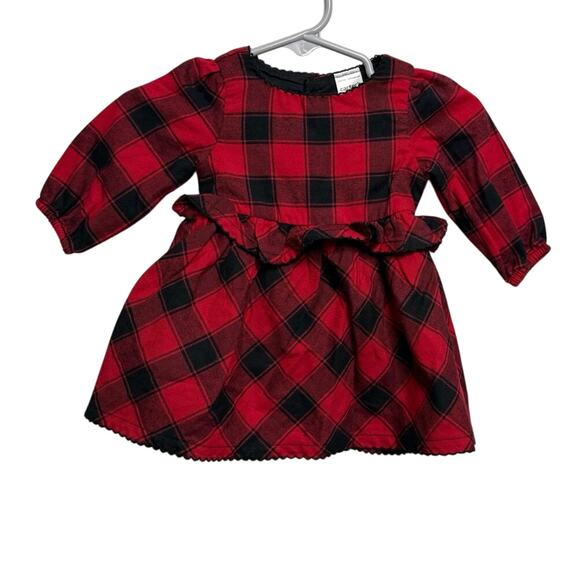 Carter’s Newborn Plaid Flannel Dress - Picture 1 of 2